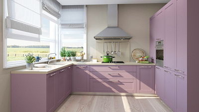 Кухня угловая Фиалка 018